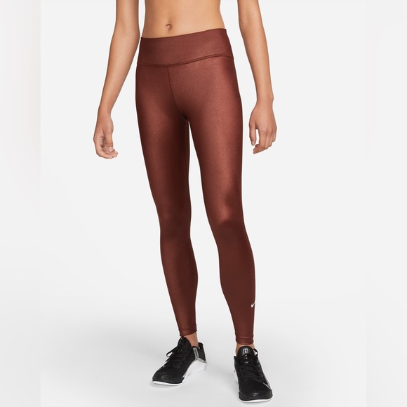 COPY - Nike | NWT Women's One Bronze Eclipse Shine Tights XS - Picture 1 of 10